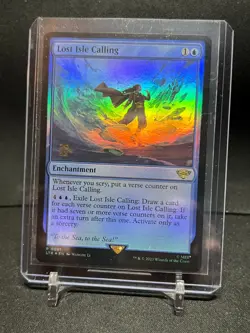 Lost Isle Calling Prerelease Foil Promo MTG Magic Lord of the Rings NM - Image 1