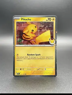 Pikachu 051 /162 Stamped 2026 Pokemon Day 30 Promo TCG - NM - Image 1