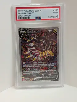 Pokemon Giratina V Lost Origin Full Alt Art #186 PSA 9 Mint 186/196 - Image 1