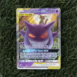 Pokemon Gengar & Mimikyu GX 53/181 Sm-Team Up Ultra Rare Holo TAG TEAM 240 HP - Image 2
