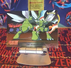 NM SILVER FOIL 34 THE ULTIMATE MATCH POKEMON TOPPS MOVIE BLUE 1999 - Image 1