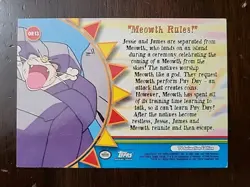 MP! Meowth Rules! OR13 - Topps Pokemon Series 3 Tv Animation Edition - Image 2