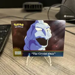 2000 Topps Pokemon TV Animation Edition OR4 The Crystal Onix Foil Blue Label - Image 1
