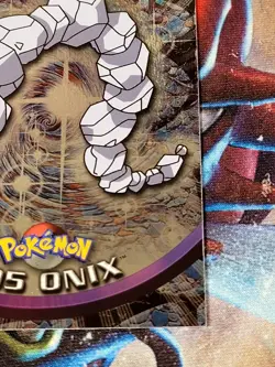2000 Topps Pokemon TV Animation Series 2 - Onix #95 Holo Foil 1st Edition NM - Image 4