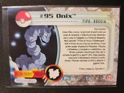 2000 Topps Pokemon TV Animation Edition Series 2 Italian Onix #95 *NM* - Image 2