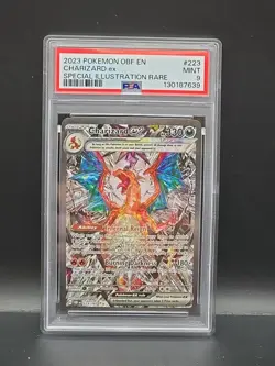 Pokemon TCG Obsidian Flames Charizard EX Card 223/197 SIR PSA 9 Mint - Image 1