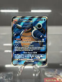 Pokemon TCG Blastoise GX Unbroken Bonds SM189 Holo Promo Card - Image 1
