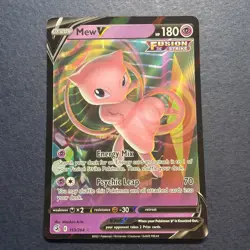 Mew V 113/264 ULTRA RARE HOLO Fusion Strike SWSH08 Pokemon English Foil TCG - Image 1