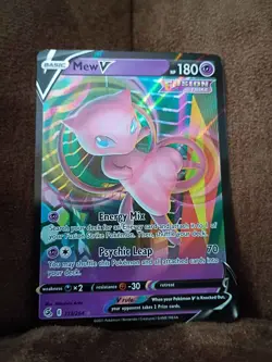 Mew V 113/264 Pokemon TCG SWSH Fusion Strike Ultra Rare Holo Foil - Image 1
