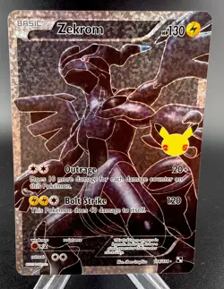 Pokemon TCG Zekrom Celebrations Classic Collection Holo Ultra Rare Card 114/114 - Image 1