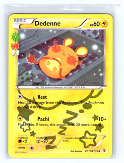 Dedenne RC10/RC32 Radiant Collection Holo Pokemon Card - Generations - Image 1
