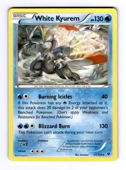 White Kyurem XY - Fates Collide #21 (2016) Holo NM Pokemon - Image 1