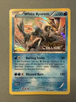 2016 Pokemon White Kyurem Fates Collide Black Star Promo #XY128 Holo - Image 1