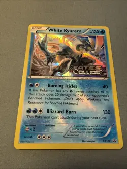 2016 Pokemon White Kyurem Fates Collide Black Star Promo #XY128 Holo - Image 2