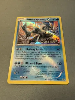 2016 Pokemon White Kyurem Fates Collide Black Star Promo #XY128 Holo - Image 3