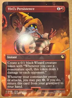 MTG Vivi's Persistence - Borderless Rare Commander - English - Image 1