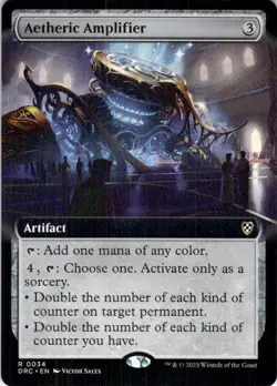 MTG Aetheric Amplifier (Extended Art) (34) | NM | Commander: Aetherdrift {DRC} - Image 1