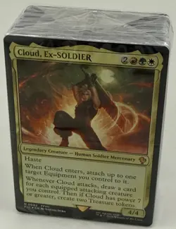 DECK ONLY MTG Final Fantasy VII Commander Deck Cloud Limit Break Factory Sealed - Image 1