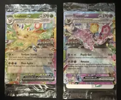 Pokemon Prismatic Leafeon Ex 006/131 & Espeon Ex 034/131 Stamped Promos SEALED🔥 - Image 1