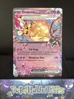 Pokemon Card Dedenne EX 093/193 Double Rare Paldea Evolved NM - Image 1