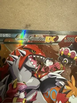 Pokemon Team Magma's Groudon EX 15/34 Double Crisis Ultra Rare Holo Creased - Image 2