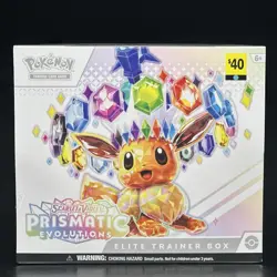 Pokemon Prismatic Evolutions ETB Elite Trainer Box Sealed DG $40 W/ Small Tears - Image 1