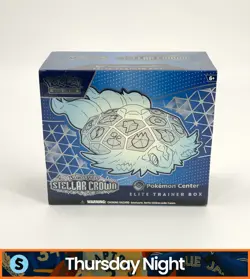 POKEMON CENTER TCG SCARLET & VIOLET STELLAR CROWN SEALED ELITE TRAINER BOX - Image 1