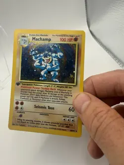 Pokemon TCG - Machamp 8/102 Base Set Holo Rare WOTC 1999 1st Edition - Image 3