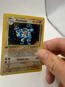 Pokemon TCG - Machamp 8/102 Base Set Holo Rare WOTC 1999 1st Edition - Image 4