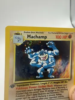 Pokemon TCG - Machamp 8/102 Base Set Holo Rare WOTC 1999 1st Edition - Image 5