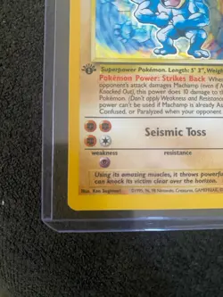 Pokemon TCG Cards 1st Edition Machamp 8/102 Base Set Holo Rare LP/NM - Image 2