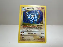 Machamp 8/102 1st Edition Holo Rare Deck Exclusives Base Set Pokemon TCG LP - Image 1