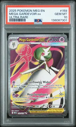 2025 POKEMON MEG EN-MEGA EVOLUTION ULTRA RARE #159 MEGA GARDEVOIR EX PSA 10 - Image 1