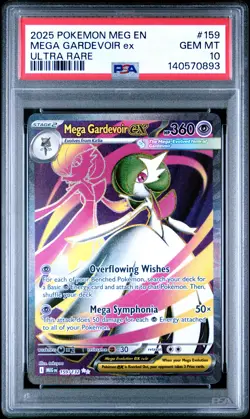 2025 POKEMON MEG EN-MEGA EVOLUTION ULTRA RARE #159 MEGA GARDEVOIR EX PSA 10 - Image 1