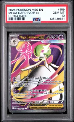 2025 POKEMON MEG EN-MEGA EVOLUTION ULTRA RARE #159 MEGA GARDEVOIR EX PSA 10 - Image 1