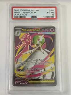 2025 POKEMON MEG EN-MEGA EVOLUTION ULTRA RARE #159 MEGA GARDEVOIR EX PSA 10 - Image 1