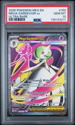 2025 POKEMON MEG EN-MEGA EVOLUTION ULTRA RARE #159 MEGA GARDEVOIR EX PSA 10 - Image 1