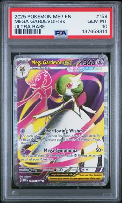 2025 POKEMON MEG EN-MEGA EVOLUTION ULTRA RARE #159 MEGA GARDEVOIR EX PSA 10 - Image 1