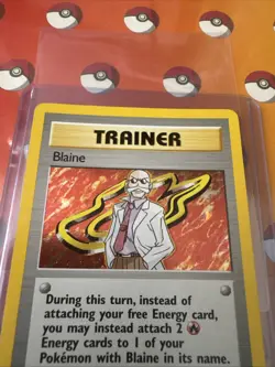Pokemon TCG Blaine Gym Challenge Holo Rare Card 17/132 NM - Image 2