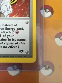 Pokemon TCG Blaine Gym Challenge Holo Rare Card 17/132 NM - Image 4