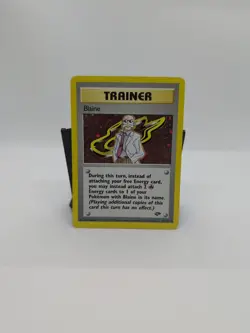 Pokemon TCG Blaine Trainer Gym Challenge Holo Card 17/132 LP - Image 1
