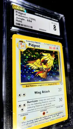 CGC 8 Pidgeot 8/64 Jungle Set NM/Mint Unlimited Holo Rare Pokemon TCG Wizards - Image 2
