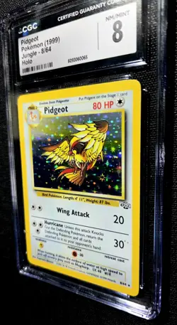 CGC 8 Pidgeot 8/64 Jungle Set NM/Mint Unlimited Holo Rare Pokemon TCG Wizards - Image 3