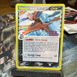 Deoxys 3/110 Heavily Played EX Holon Phantoms Stamped Reverse Holo Rare Pokemon - Image 1