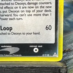 Deoxys 3/110 Heavily Played EX Holon Phantoms Stamped Reverse Holo Rare Pokemon - Image 4