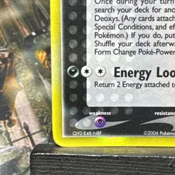 Deoxys 3/110 Heavily Played EX Holon Phantoms Stamped Reverse Holo Rare Pokemon - Image 5