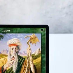 MTG Worldly Tutor Mirage Uncommon Green Instant Old Frame Creature Search Japan - Image 3