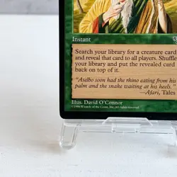 MTG Worldly Tutor Mirage Uncommon Green Instant Old Frame Creature Search Japan - Image 4
