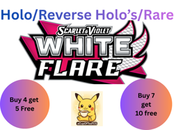 Pokemon TCG White Flare Singles Holo & Reverse Holo Near Mint/Mint English - Image 1