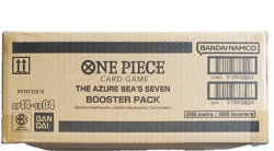 OP14 ENGLISH ONE PIECE CARD GAME THE AZURE SEA'S SEVEN BOOSTER BOX CASE SEALED - Image 1